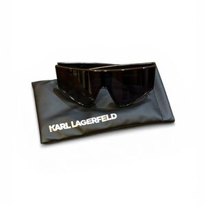 Karl Lagerfeld Unisex Glossy Black Eyewear NWOT